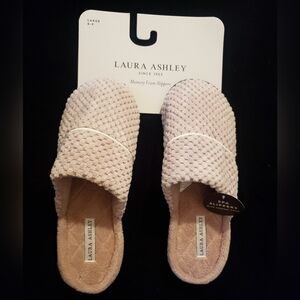 Laura Ashley Pink Memory Foam Slippers